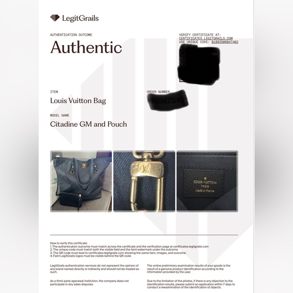 Louis Vuitton Empreinte Leather Citadine GM + Pouch - Dark Navy Blue - Picture 17 of 17